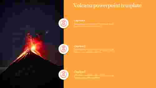 Volcano powerpoint template  